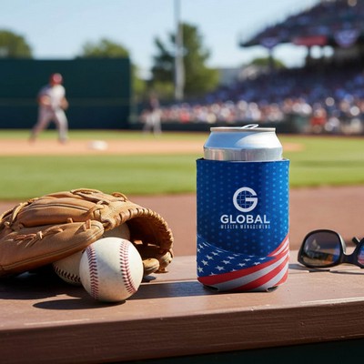 Flag Design Collapsible Can Cooler #FC15