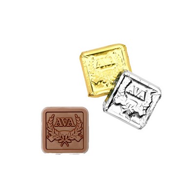 Premium Custom Foil-wrapped Chocolate Square